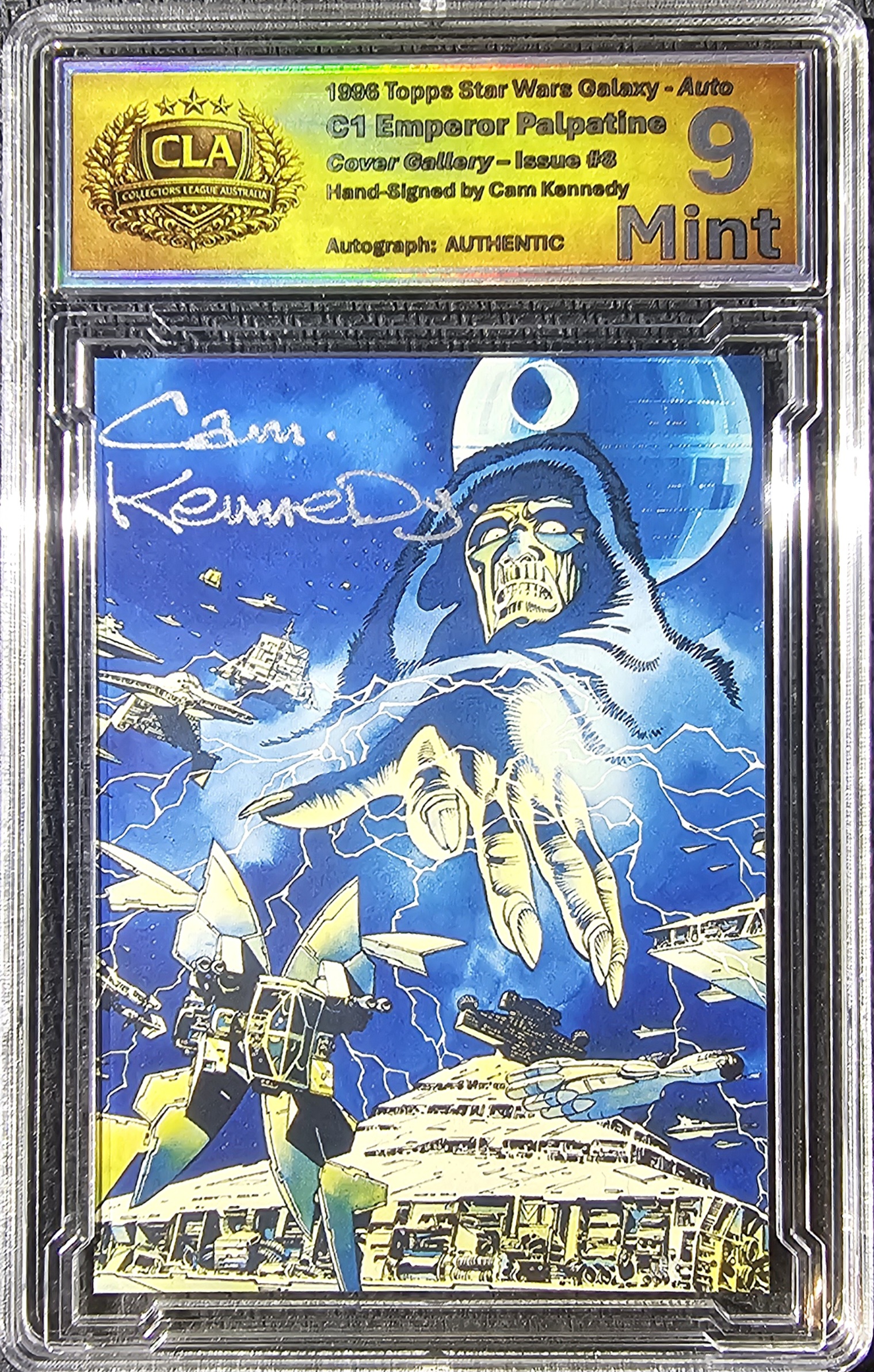 (Signed) Emporer Palpatine
Cover Gallery: Issue #8 — Star Wars Galaxy Magazine Cover (Grade: 9 - Mint)
