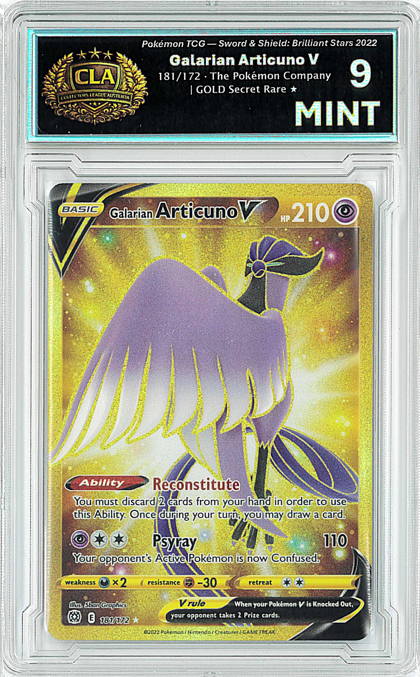 Galarian Articuno V — Brilliant Stars (Grade: 9)