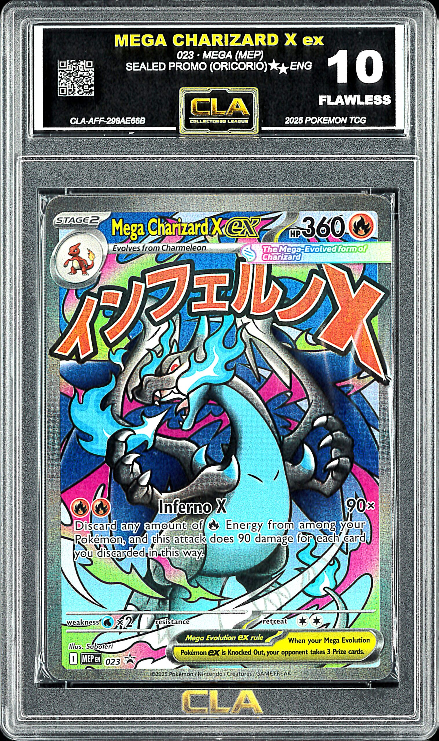 Mega Charizard X ex & Oricorio ex - SEALED — Mega Evolution Promo (Grade: 10)