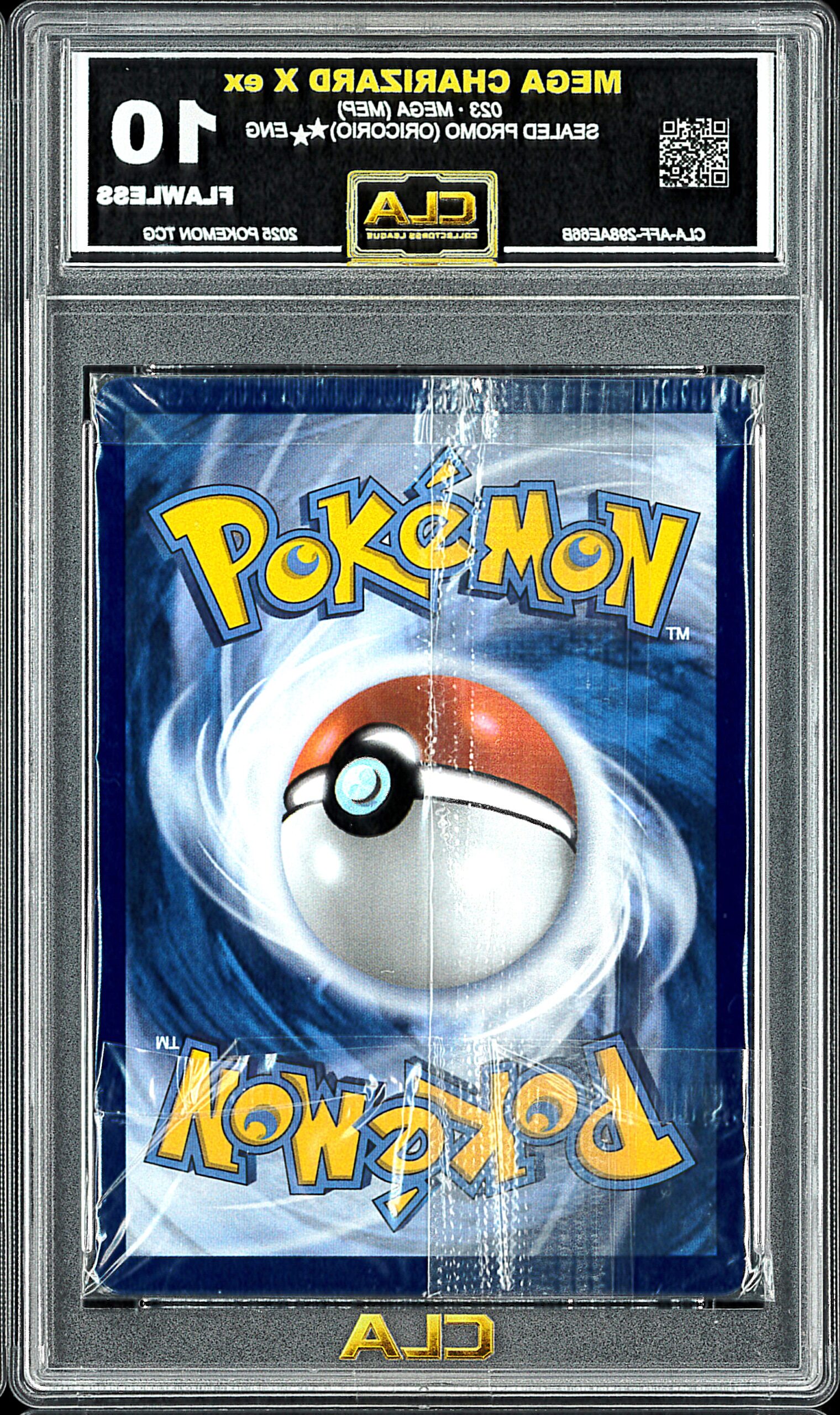 Mega Charizard X ex & Oricorio ex - SEALED — Mega Evolution Promo (Grade: 10) back