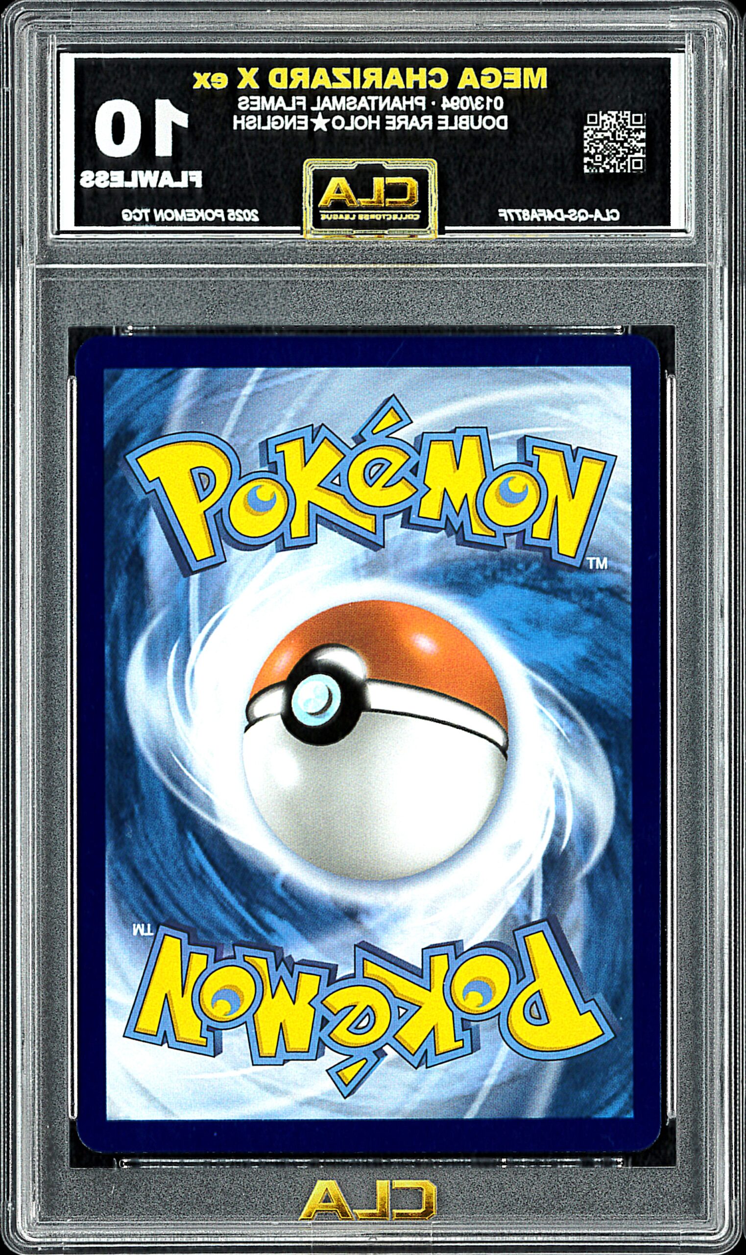 Mega Charizard X ex — Phantasmal Flames (Grade: 10) back